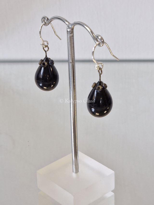 Drop Earrings, Black