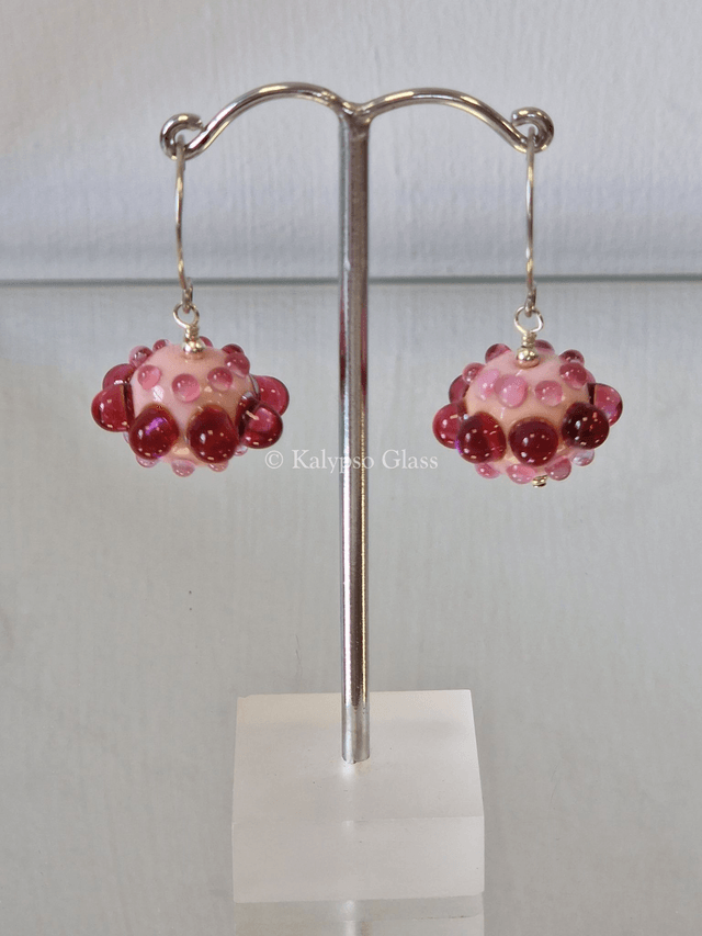 Bumpy Earrings, Pink