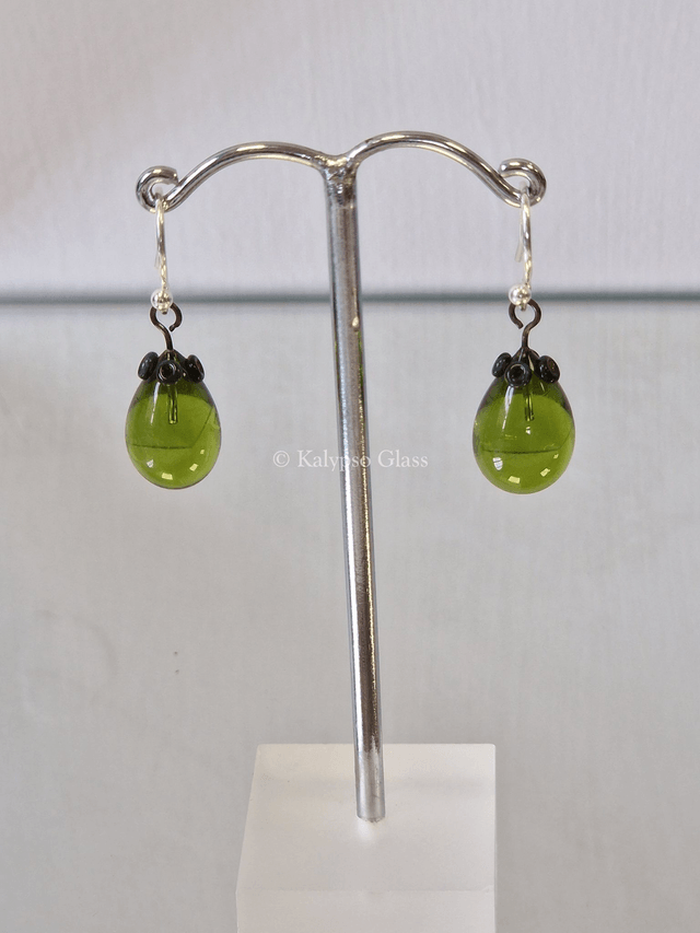 Drop Earrings, Light Green