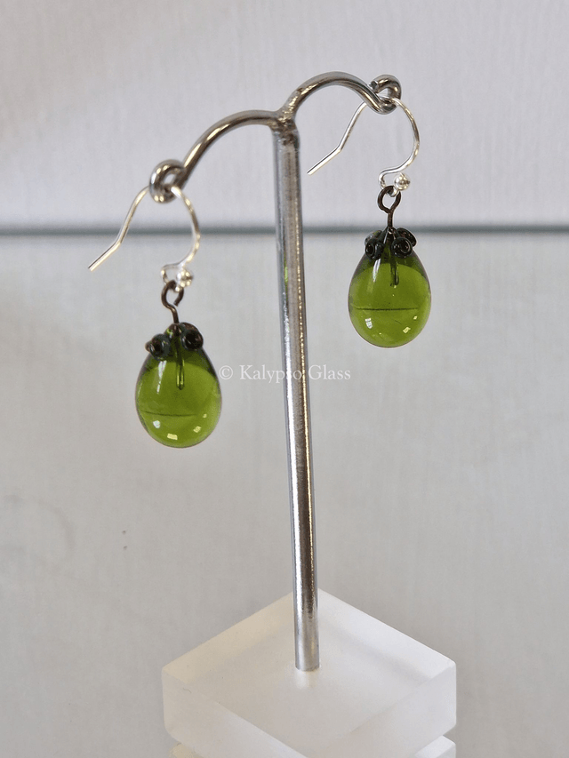 Drop Earrings, Light Green