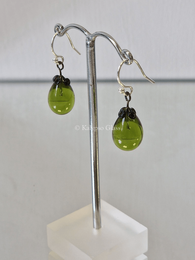 Drop Earrings, Light Green