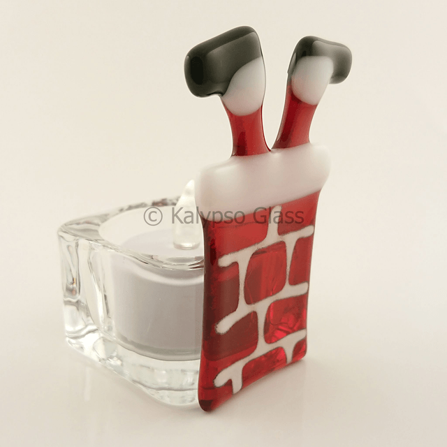 Tealight Santa Stuck In Chimney