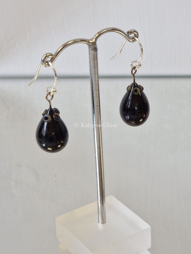Drop Earrings, Black