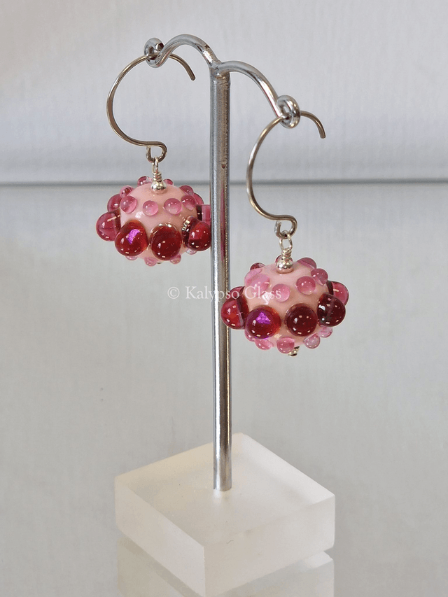 Bumpy Earrings, Pink