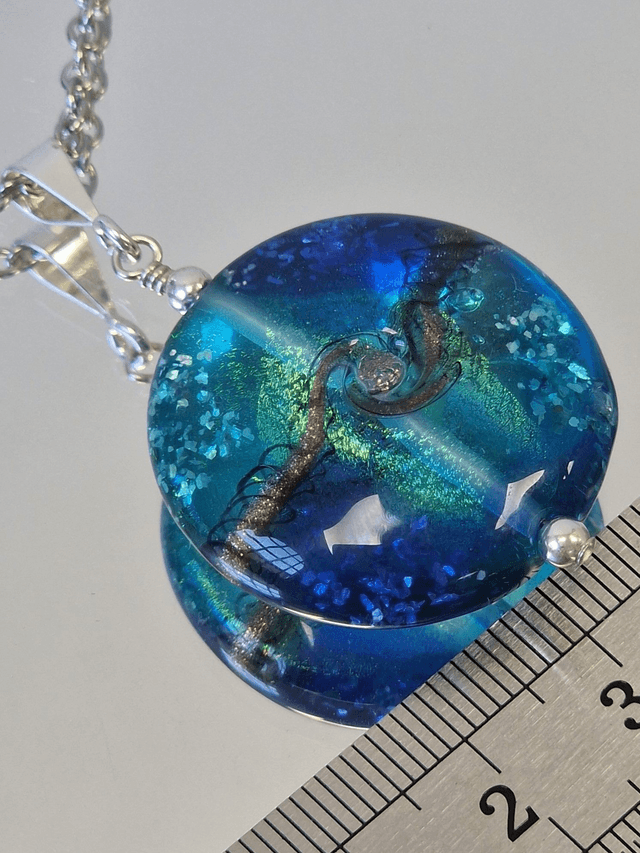 Bling Pendant, Aqua