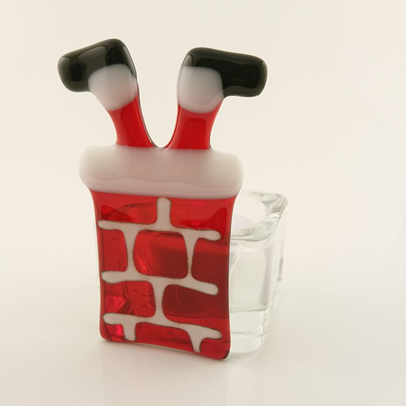 Santa In Chimney Tealight Holder #2